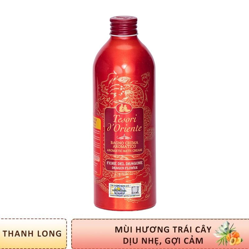 Sữa Tắm Hương Nước Hoa Ý Cao Cấp Nhiều Mùi Tesori d'Oriente Aromatic Bath Cream