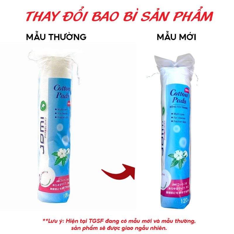 Bông Tẩy Trang Jomi Cotton Pads - 80 miếng - 120 miếng