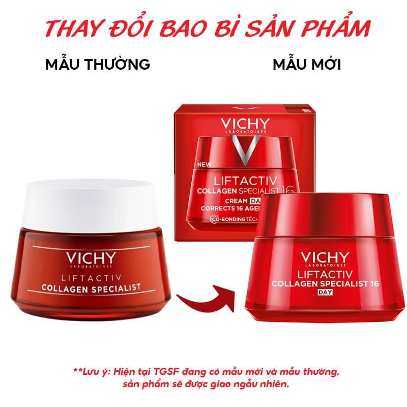 Kem Dưỡng Vichy Collagen Cải Thiện Lão Hóa Da Liftactiv Collagen Specialist