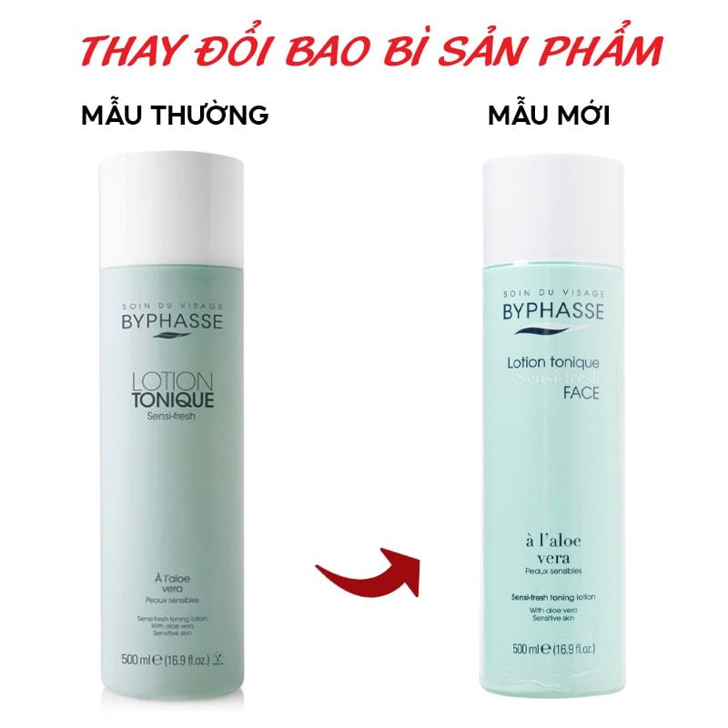 Nước Hoa Hồng Làm Sạch Ẩm Mịn Da Byphasse Lotion Tonique Douceur Face 500ml