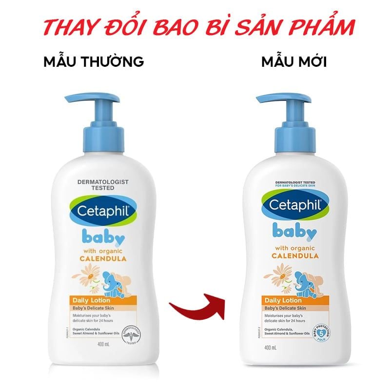 Sữa Dưỡng Da Trẻ Em Cetaphil Baby Daily Lotion With Organic Calendula 400ml