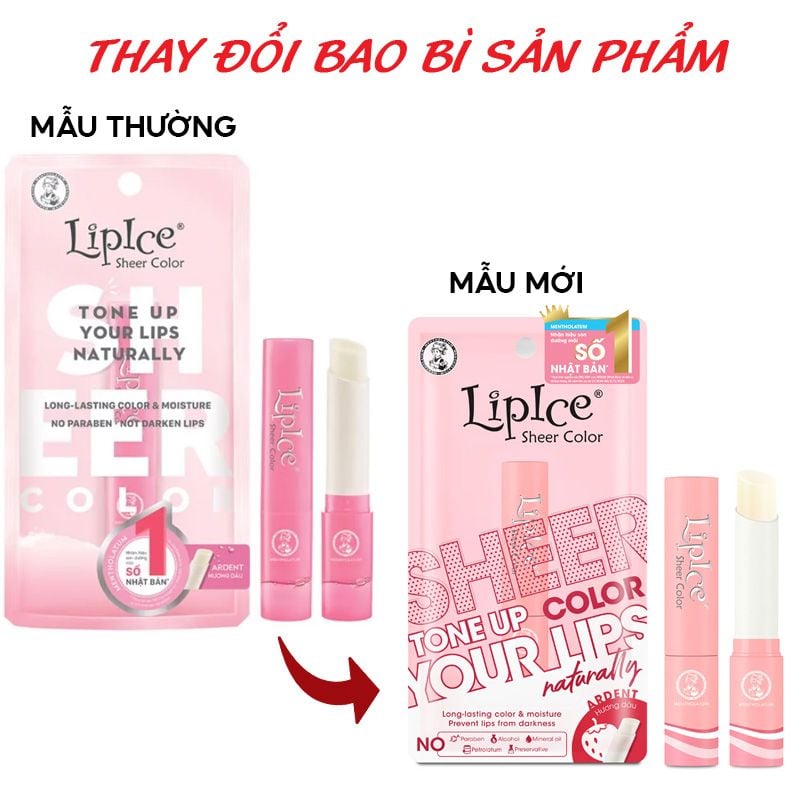 Son Dưỡng Môi Mềm Mại Tự Nhiên LipIce Sheer Color 2.4g