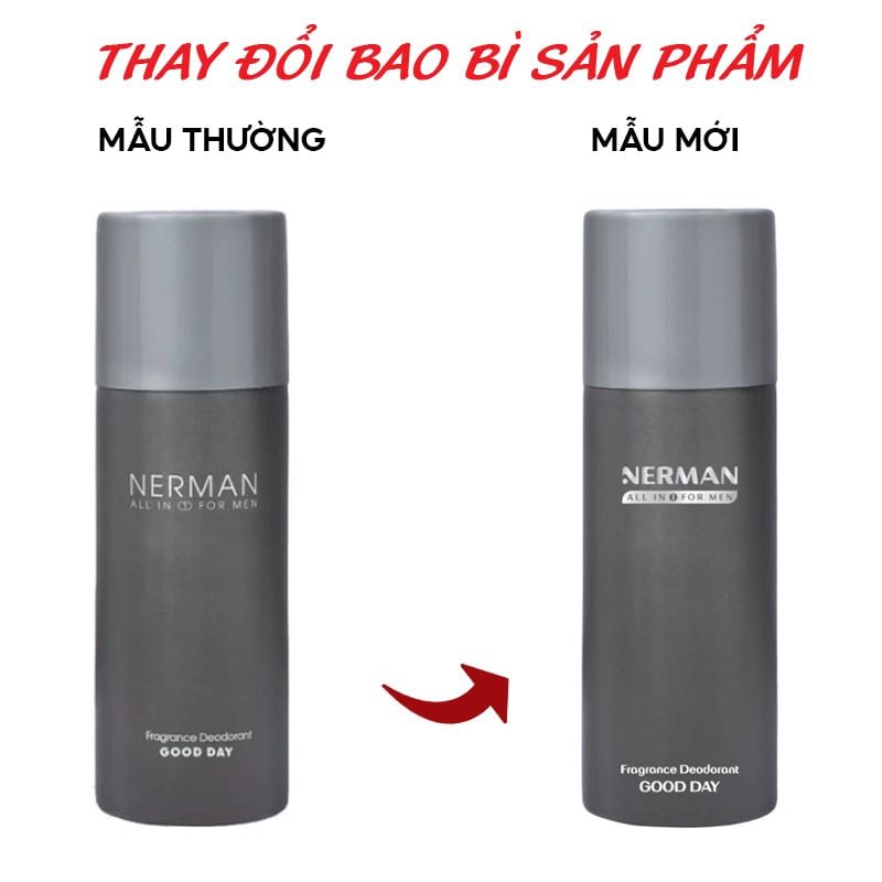 Xịt Khử Mùi Hương Nước Hoa Nerman Fragrance Deodorant Good Day 100ml