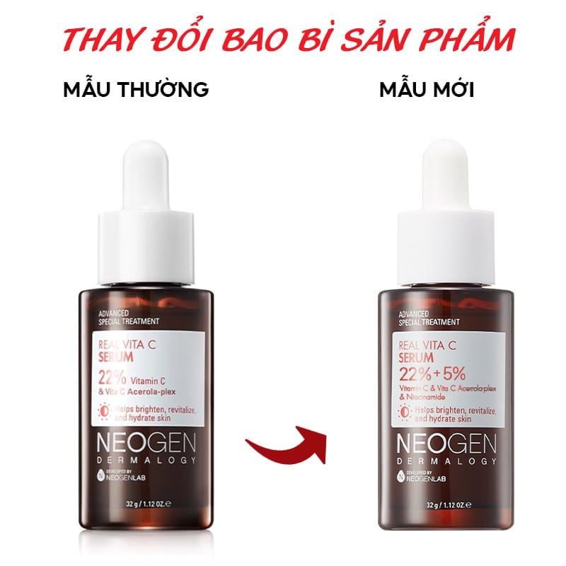 Serum Neogen Tinh Chất Dưỡng Trắng, Mờ Thâm Neogen Dermalogy Real Vitamin C Serum 32g