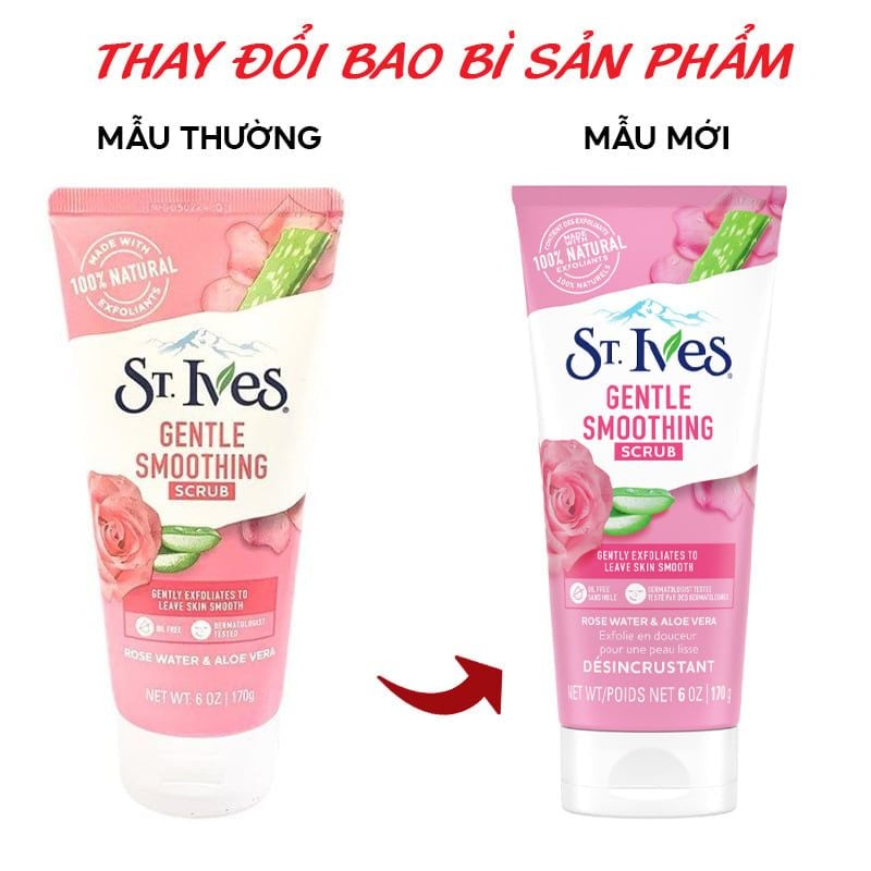 Sữa Rửa Mặt ST.IVES Tẩy Da Chết Chiết Xuất Thiên Nhiên