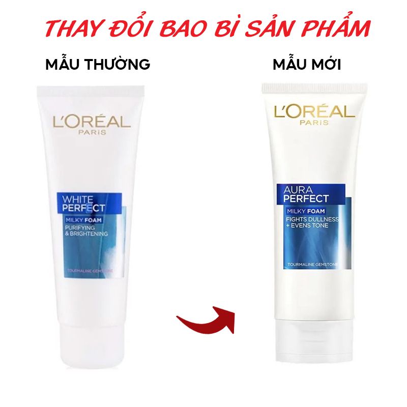 Sữa Rửa Mặt Làm Sáng Mịn Da L'Oreal White Perfect Milky Foam 100ml