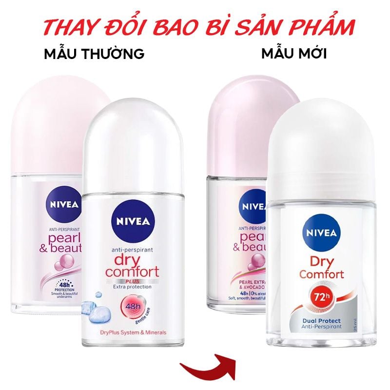 Lăn Khử Mùi Ngọc Trai Nivea Anti-Perspirant Roll On