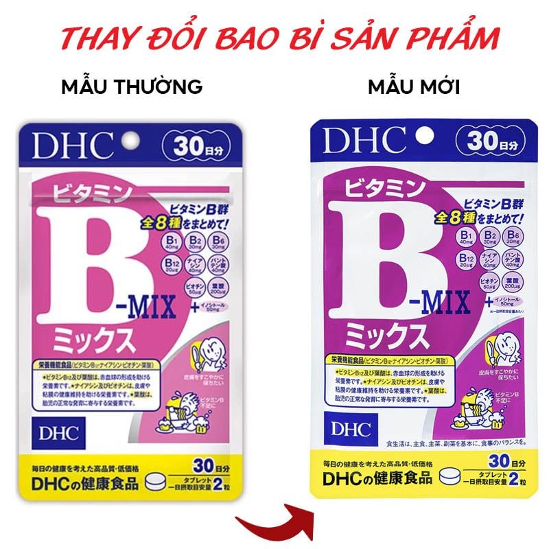 [GÓI 60 VIÊN /30 NGÀY] Viên Uống DHC Vitamin B Tổng Hợp, Hỗ Trợ Tăng Cường Và Bảo Vệ Sức Khỏe DHC Vitamin B Mix