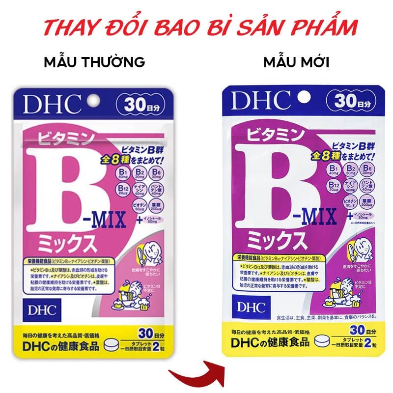 [GÓI 60 VIÊN /30 NGÀY] Viên Uống Vitamin B Tổng Hợp, Hỗ Trợ Tăng Cường Và Bảo Vệ Sức Khỏe DHC Vitamin B Mix (date 12/2026)