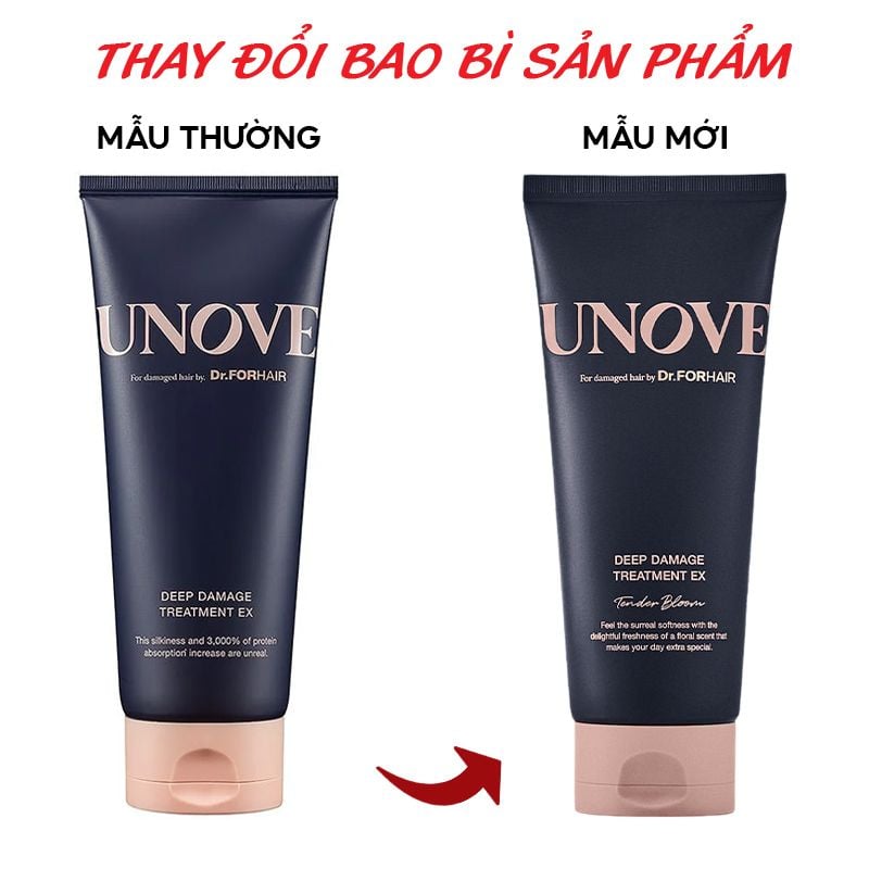 Kem Ủ Tóc UNOVE Chăm Sóc Tóc Suôn Mượt Deep Damage Treatment Ex 207ml