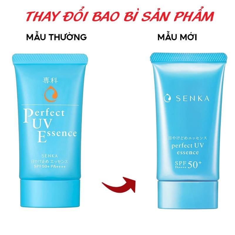 Kem Chống Nắng Dạng Tinh Chất Mỏng Nhẹ Senka Perfect UV Essence SPF 50+/PA +++ 50g