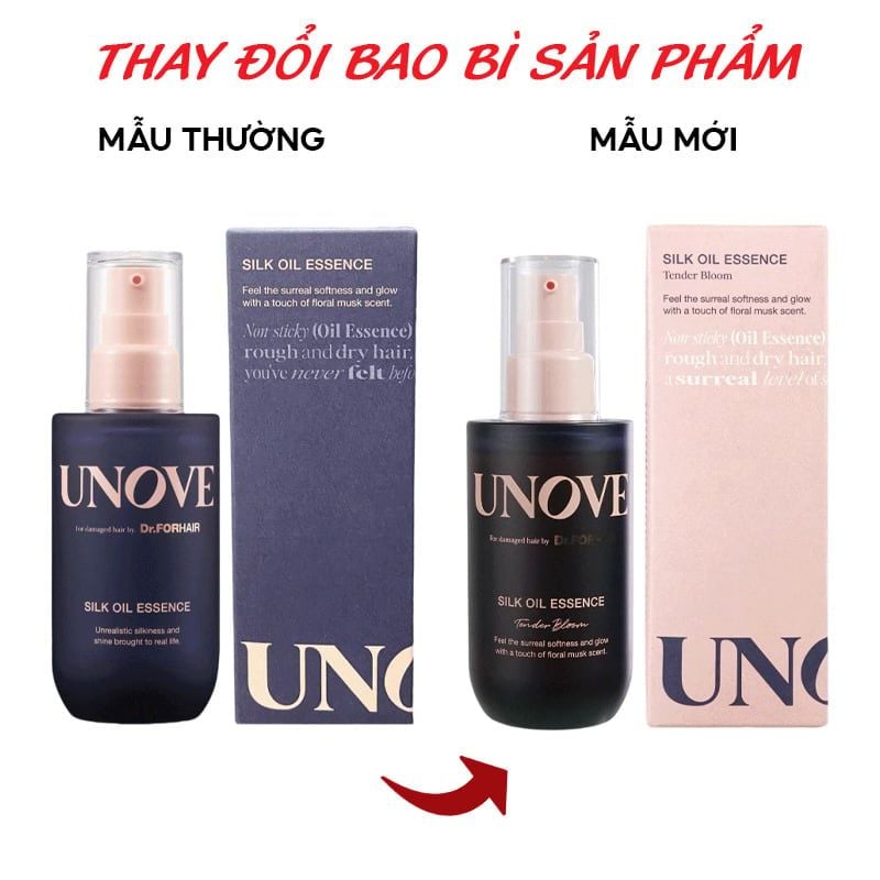 Tinh Chất Dưỡng Tóc UNOVE Chăm Sóc Tóc Khô Xơ, Hư Tổn, Bóng Mượt Silk Oil Essence 70ml