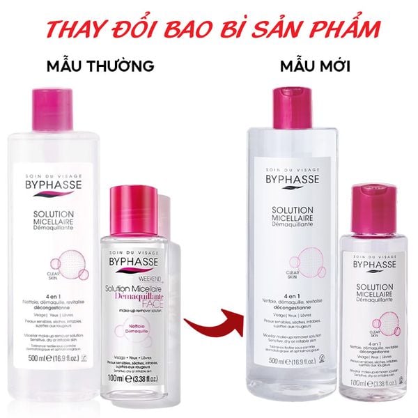  Nước Tẩy Trang Byphasse Dành Cho Mọi Loại Da Solution Micellaire 