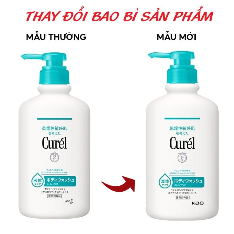 [420ml] Sữa Tắm Curél Cấp Ẩm Chuyên Sâu Intensive Moisture Care Body Wash 420ml