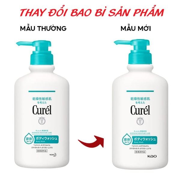  [420ml] Sữa Tắm Curél Cấp Ẩm Chuyên Sâu Intensive Moisture Care Body Wash 420ml 