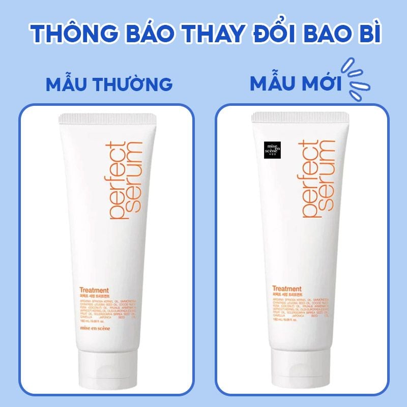 Kem Xả Mise en Scene Hỗ Trợ Phục Hồi Tóc Hư Tổn Perfect Serum Treatment 180ml