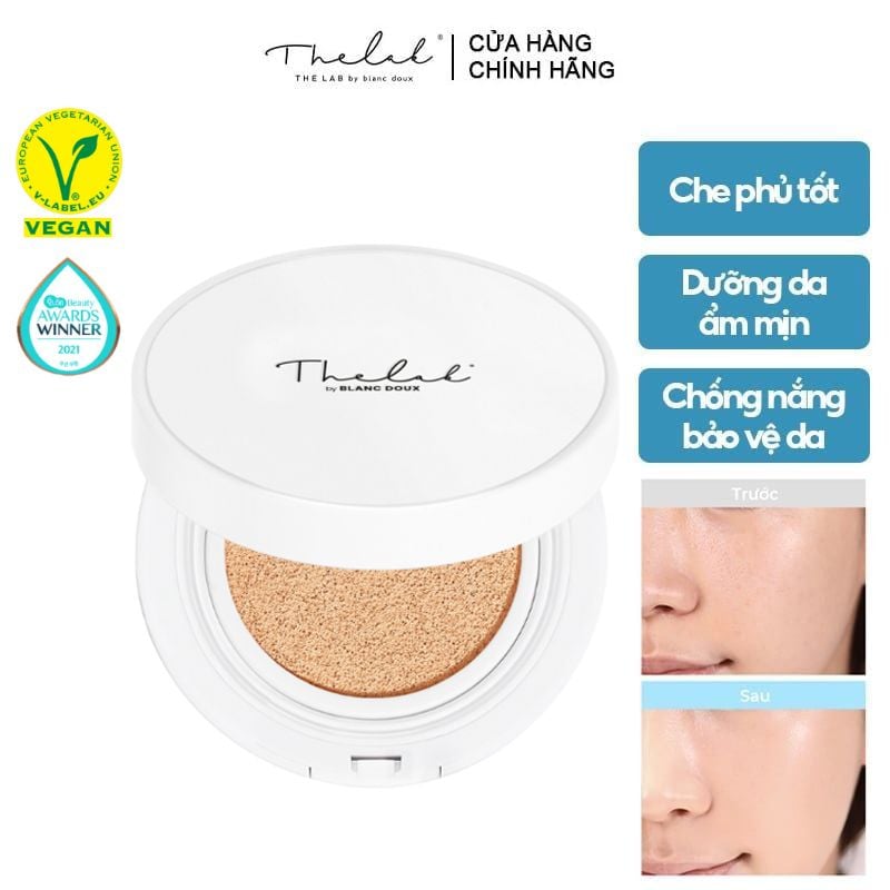 Phấn Nước Dưỡng Da Cấp Ẩm Chuyên Sâu The Lab By Blanc Doux Oligo Hyaluronic Acid Healthy Cream Cushion 12g
