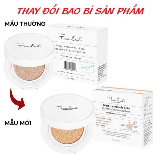 Phấn Nước The Lab By Blanc Doux Dưỡng Da Cấp Ẩm Oligo Hyaluronic Acid Healthy Cream Cushion 12g 