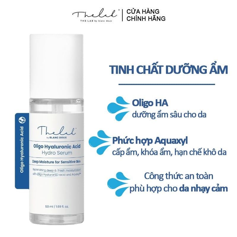 Serum The Lab Dưỡng Ẩm Oligo Hyaluronic Acid Hydro Serum 50ml