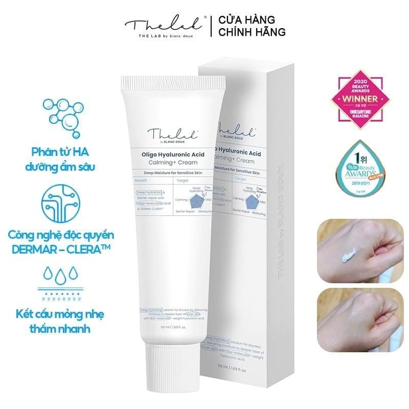 Kem Dưỡng Cấp Ẩm Làm Dịu Da THE LAB Oligo Hyaluronic Acid Calming + Cream 50ml