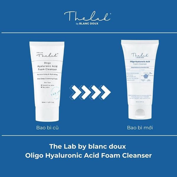  Sữa Rửa Mặt THE LAB Làm Sạch Sâu, Dưỡng Ẩm Oligo Hyaluronic Acid Foam Cleanser 120ml 