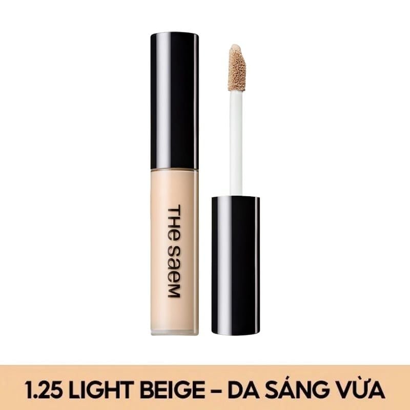 Kem Che Khuyết Điểm The Saem Có Chống Nắng Hàn Quốc Cover Perfection Tip Concealer SPF28/PA++ 6.5g
