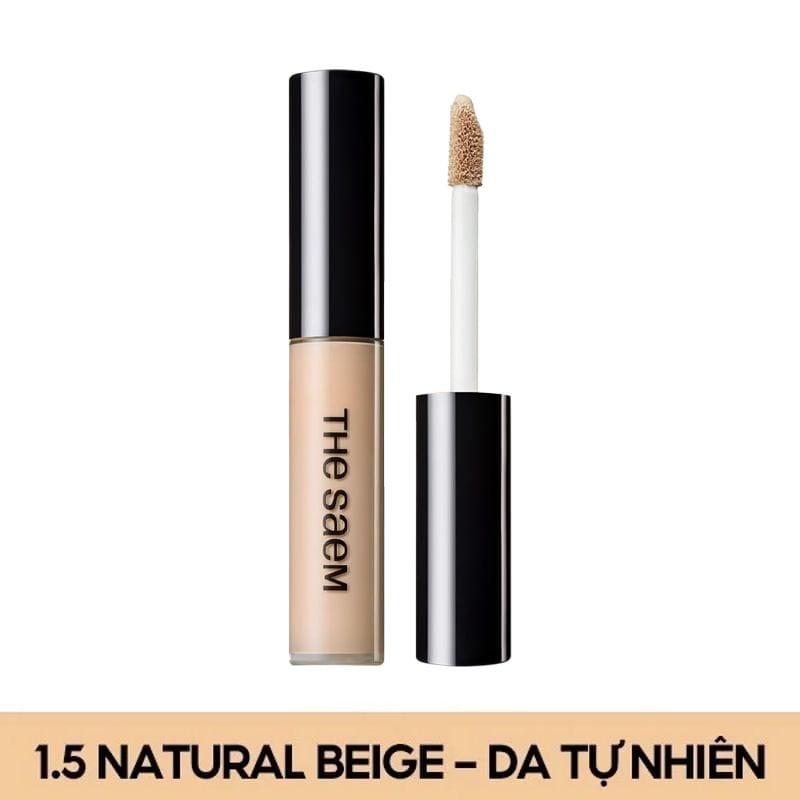 Kem Che Khuyết Điểm The Saem Có Chống Nắng Hàn Quốc Cover Perfection Tip Concealer SPF28/PA++ 6.5g