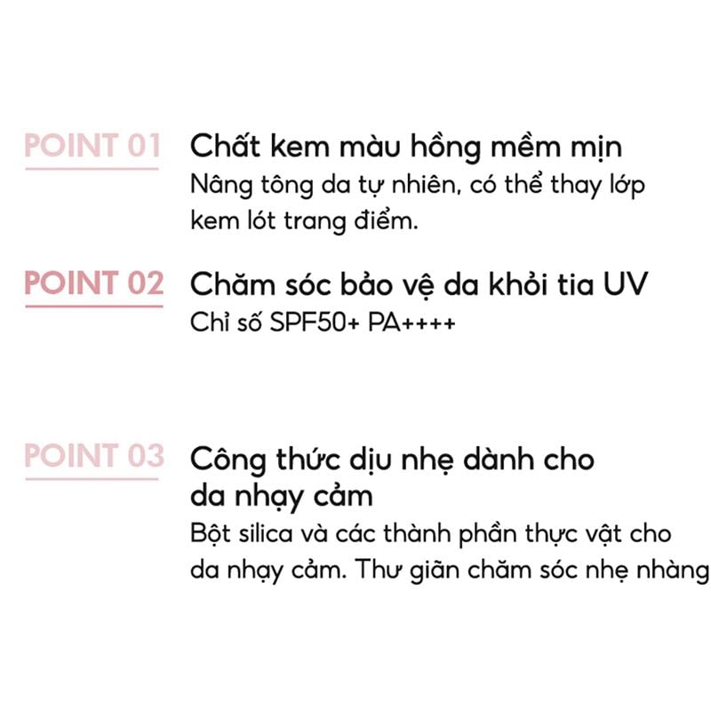 [50g] Kem Chống Nắng The Saem Kiềm Dầu, Nâng Tone Cho Da Sáng Hồng Pink Sun Cream EX SPF50+/PA++++