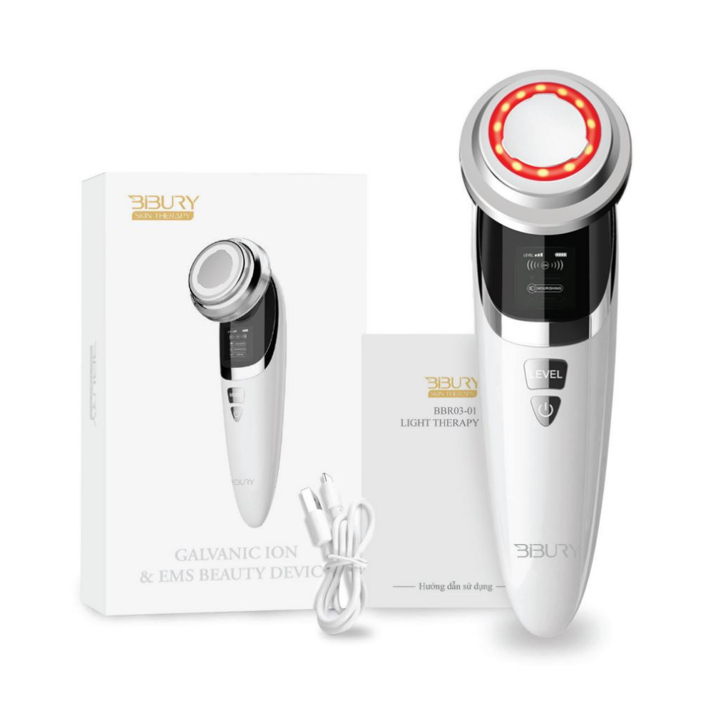 Máy Đẩy Tinh Chất, Làm Sạch, Nâng Cơ, Trẻ Hóa Làn Da Bibury Skin Therapy Facial Massage Device