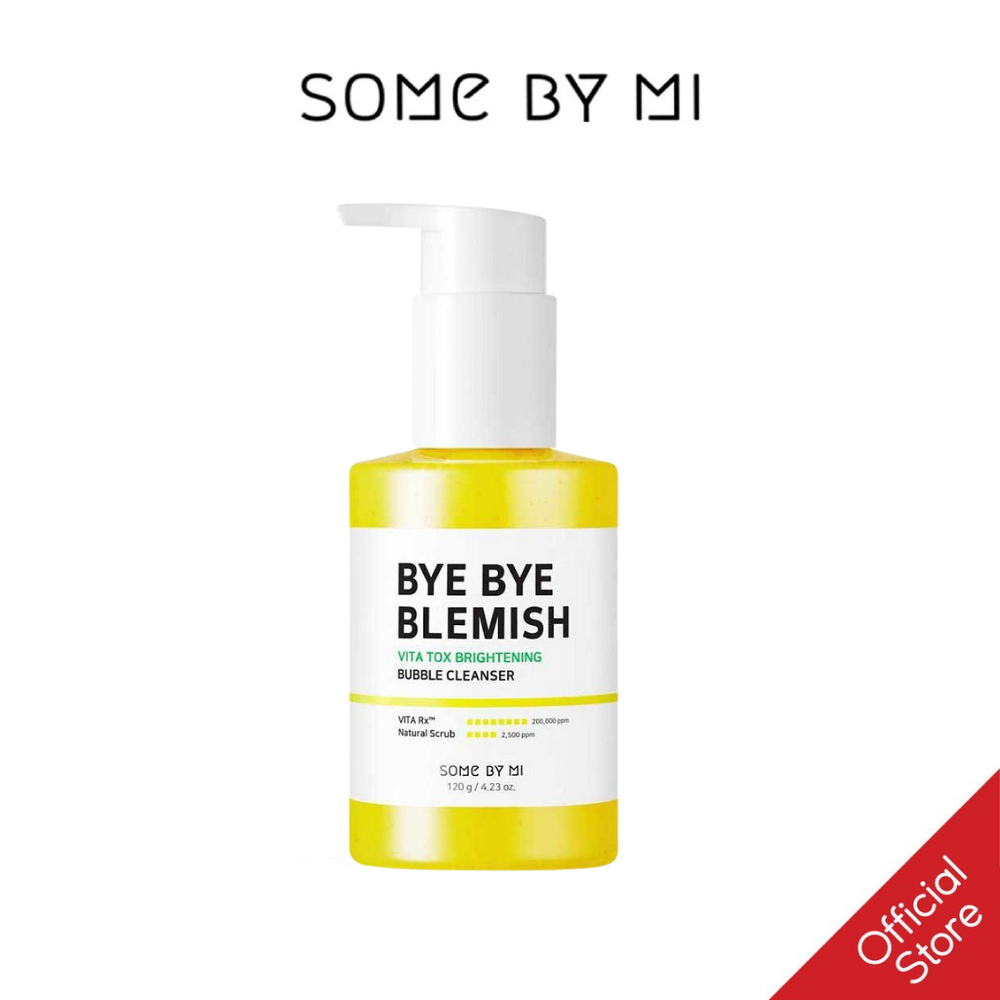 Gel Rửa Mặt Sủi Bọt Làm Sạch Sâu & Dưỡng Trắng Da Some By Mi Bye Bye Blemish Vita Tox Brightening Bubble Cleanser 120g