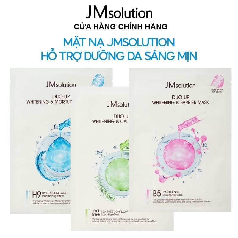 Mặt Nạ Miếng Jmsolution Cấp Ẩm, Hỗ Trợ Dưỡng Sáng Da Duo Up Whitening Mask 30ml