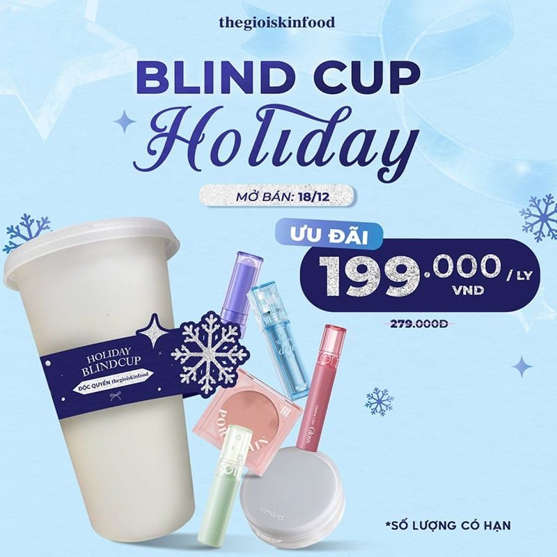 BLINDCUP - LY MÙ MỸ PHẨM - MUA 1 ĐƯỢC 4 SẢN PHẨM BÍ ẨN