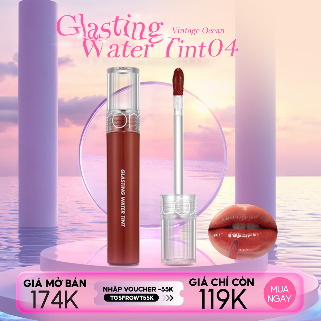 [Màu 1-17] Son Tint Nước Romand Siêu Lì, Lâu Trôi Glasting Water Tint 4g