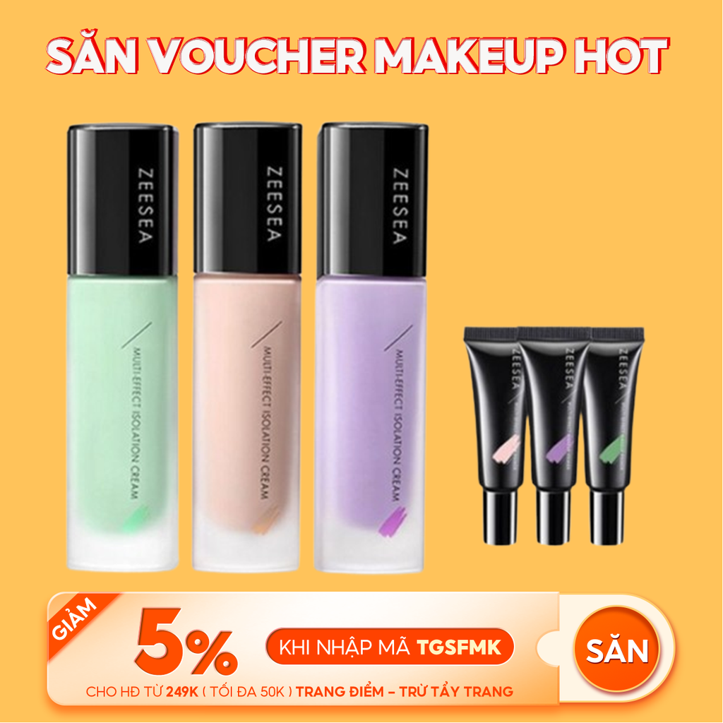 Kem Lót Trang Điểm Kiềm Dầu, Nâng Tông Tự Nhiên, Che Khuyết Điểm, Làm Mịn Da Zeesea Multi-Effect Makeup Primer