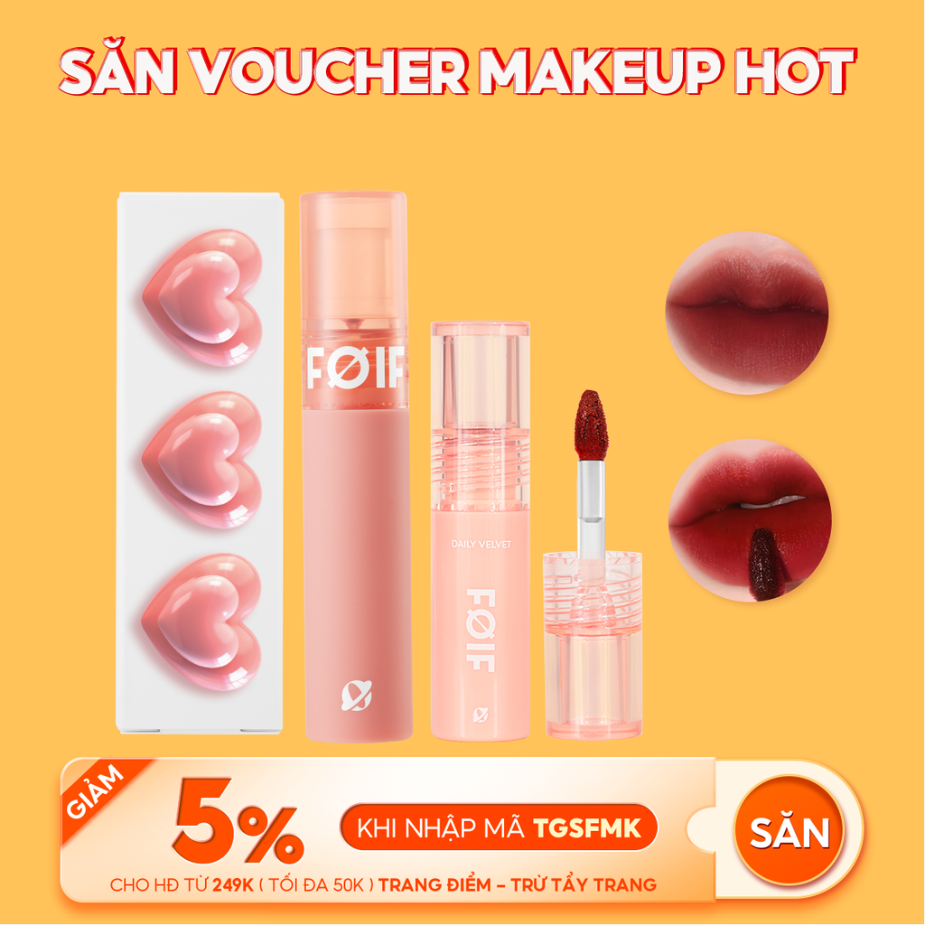 [FOIF by MERZY] Son Kem Lì Hàn Quốc Thuần Chay, Mịn Mượt Lâu Trôi FOIF Daily Velvet Tint