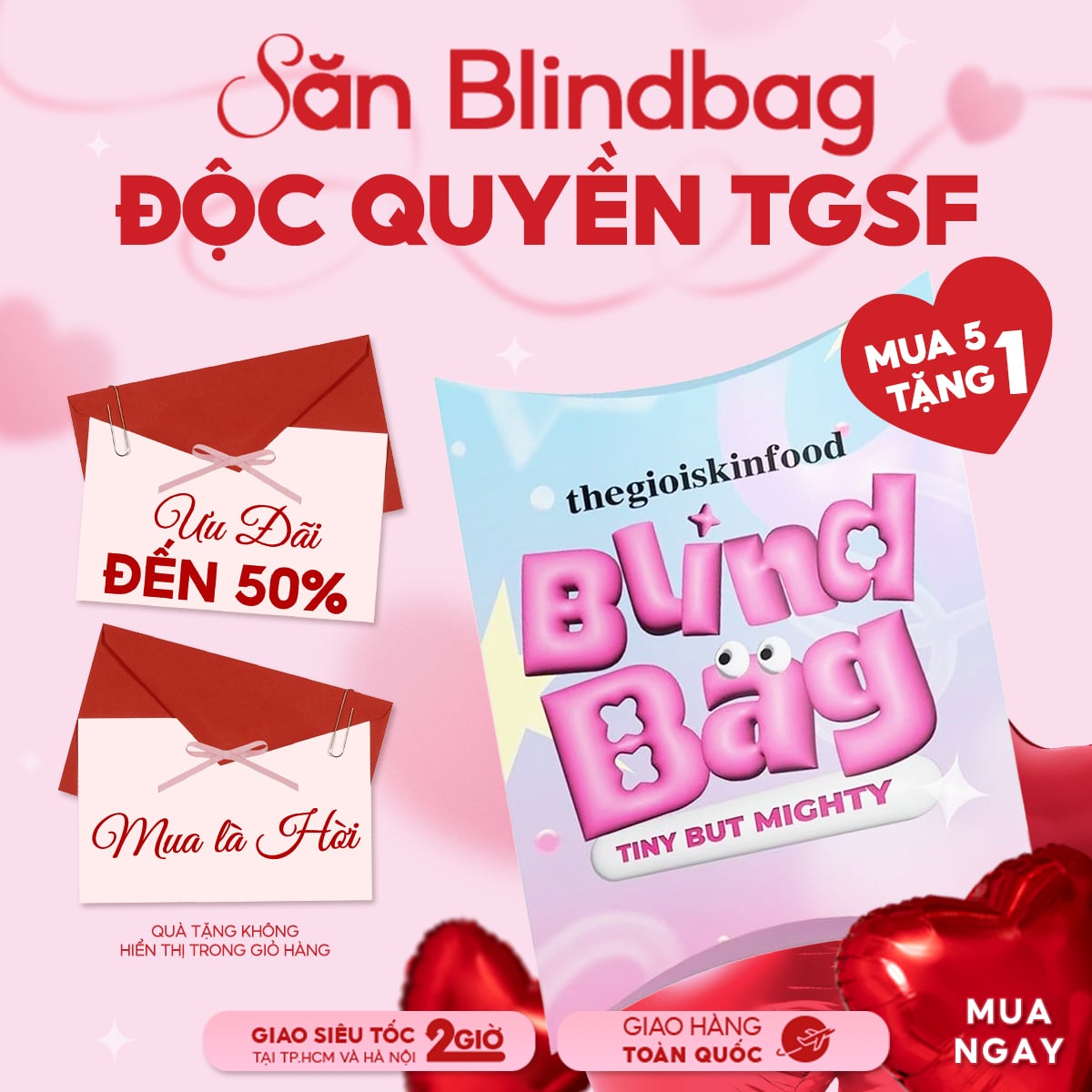 NEW BLIND BAG Túi Mù Giấy Beauty & Lifestyle - MUA 1 ĐƯỢC 3
