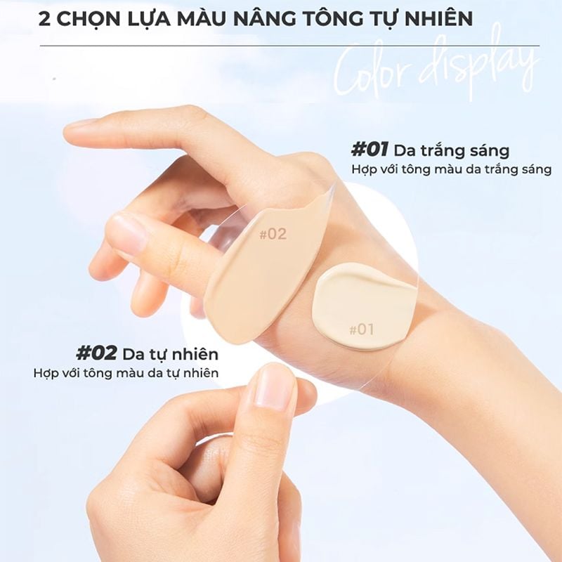 Kem Chống Nắng Judydoll Cấp Ẩm, Nâng Tông Da Sun Defense Tinted Moisturizer SPF50+ PA++++ 40g - 01 Light