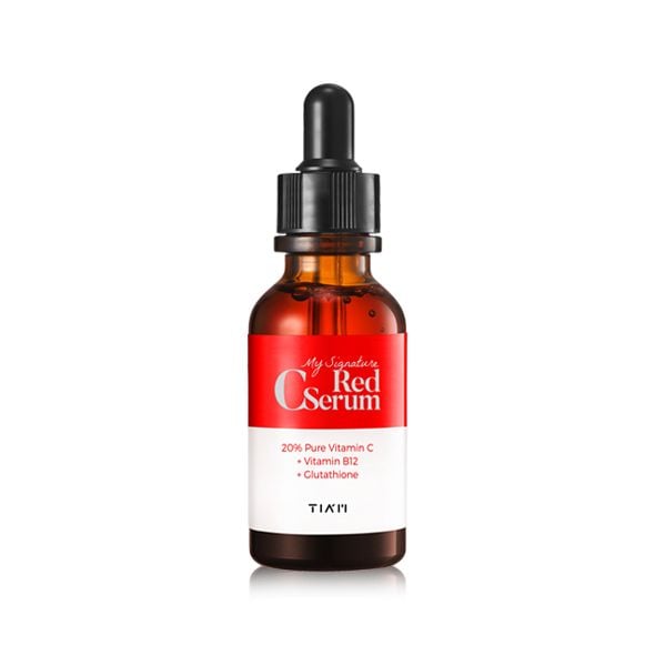 Serum Tiam Tinh Chất Vitamin C Hỗ Trợ Dưỡng Trắng, Mờ Thâm Tiam Red C Serum 30ml (date 8/2024)