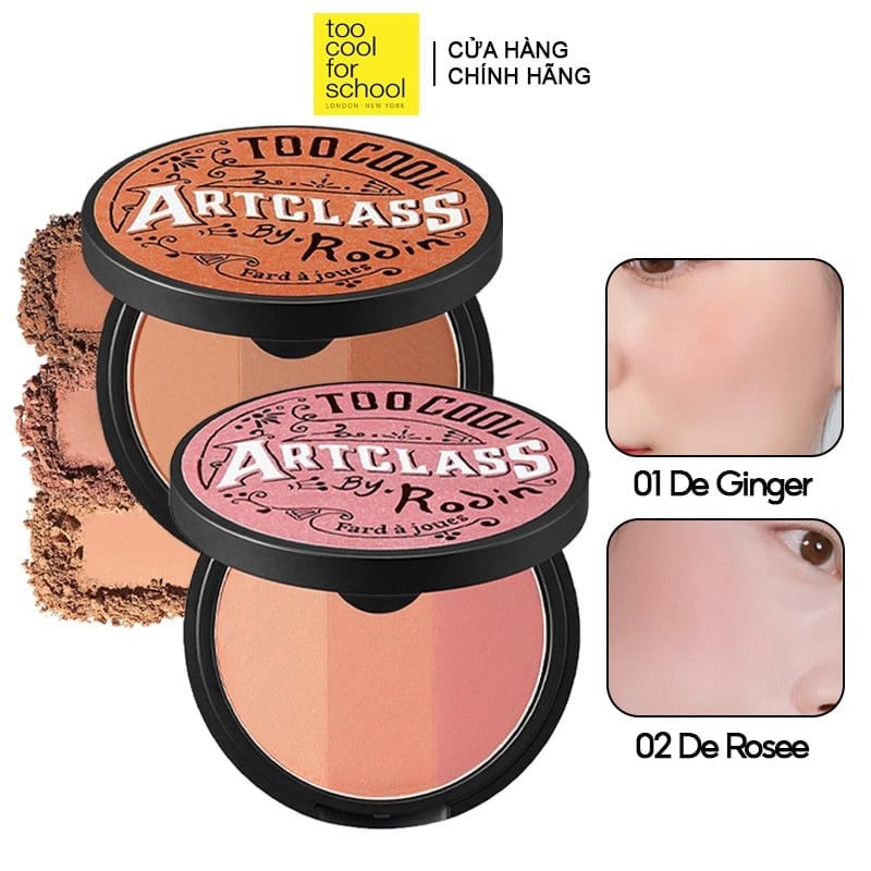 Phấn Má Hồng 3 Màu Too Cool For School Art Class By Rodin Blusher 9.5g