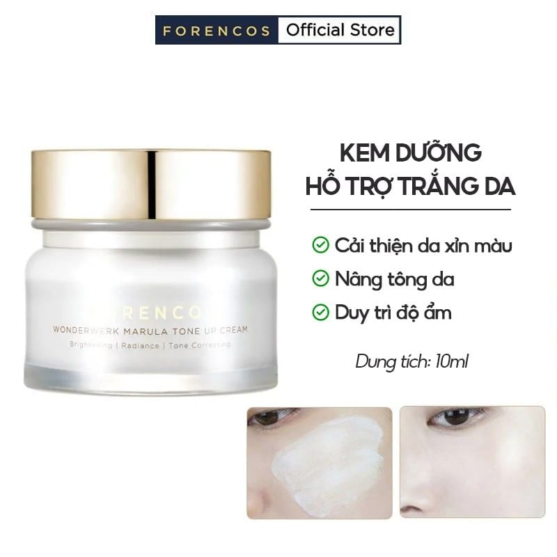 Kem Dưỡng Forencos Hỗ Trợ Trắng Da, Nâng Tông Tự Nhiên Wonderwerk Marula Tone Up Cream