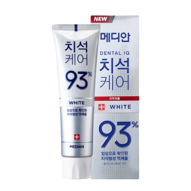 [4 MÀU] Kem Đánh Răng Giúp Trắng Răng, Giảm Ố, Loại Bỏ Mùi Hôi Median Dental IQ 93% Toothpaste 120g