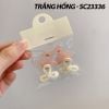 SET 4 KẸP NƠ TRẮNG HỒNG - SC23336