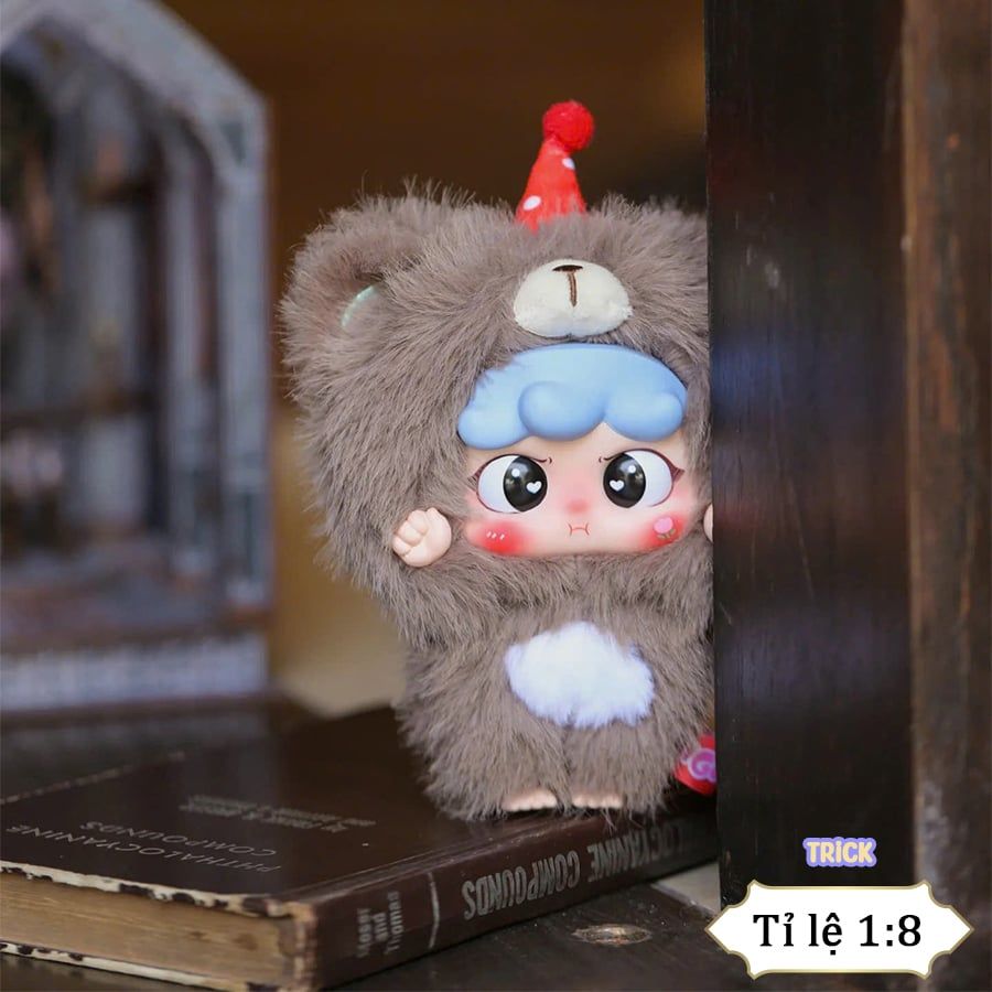 Móc Khóa Gấu Bông Happy Ghost Migo Funny Plush Pendant Blind Box - QZ228