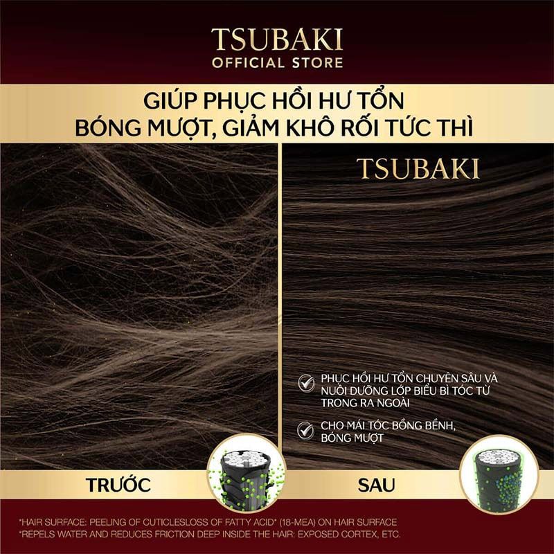 Dầu Xả Dưỡng Tóc Bóng Mượt Tsubaki Premium Moist Conditioner 490ml