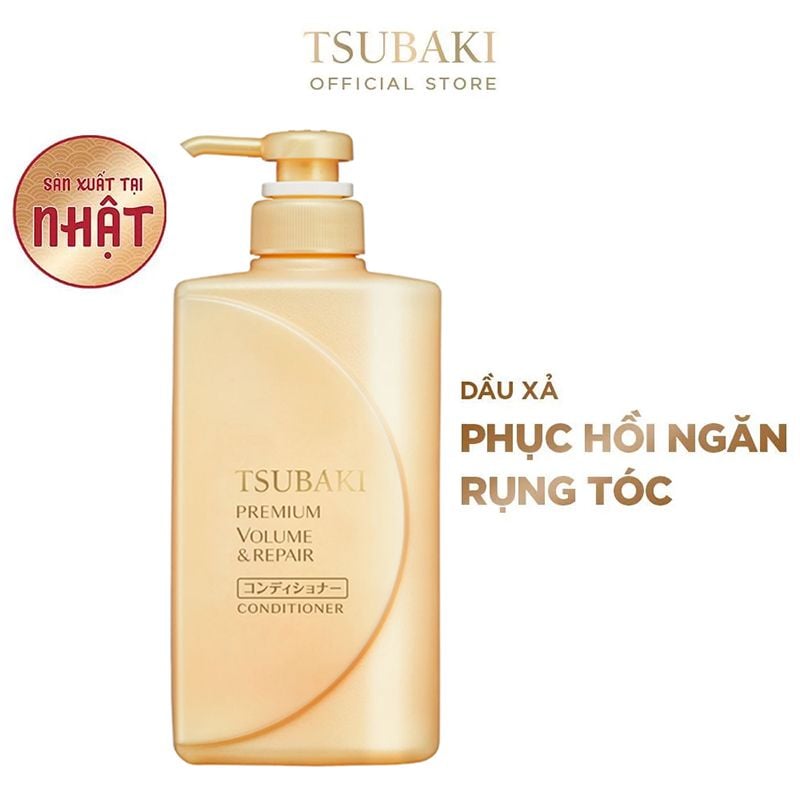 Dầu Xả Phục Hồi Hư Tổn, Ngăn Rụng Tóc Tsubaki Premium Repair Conditioner 490ml