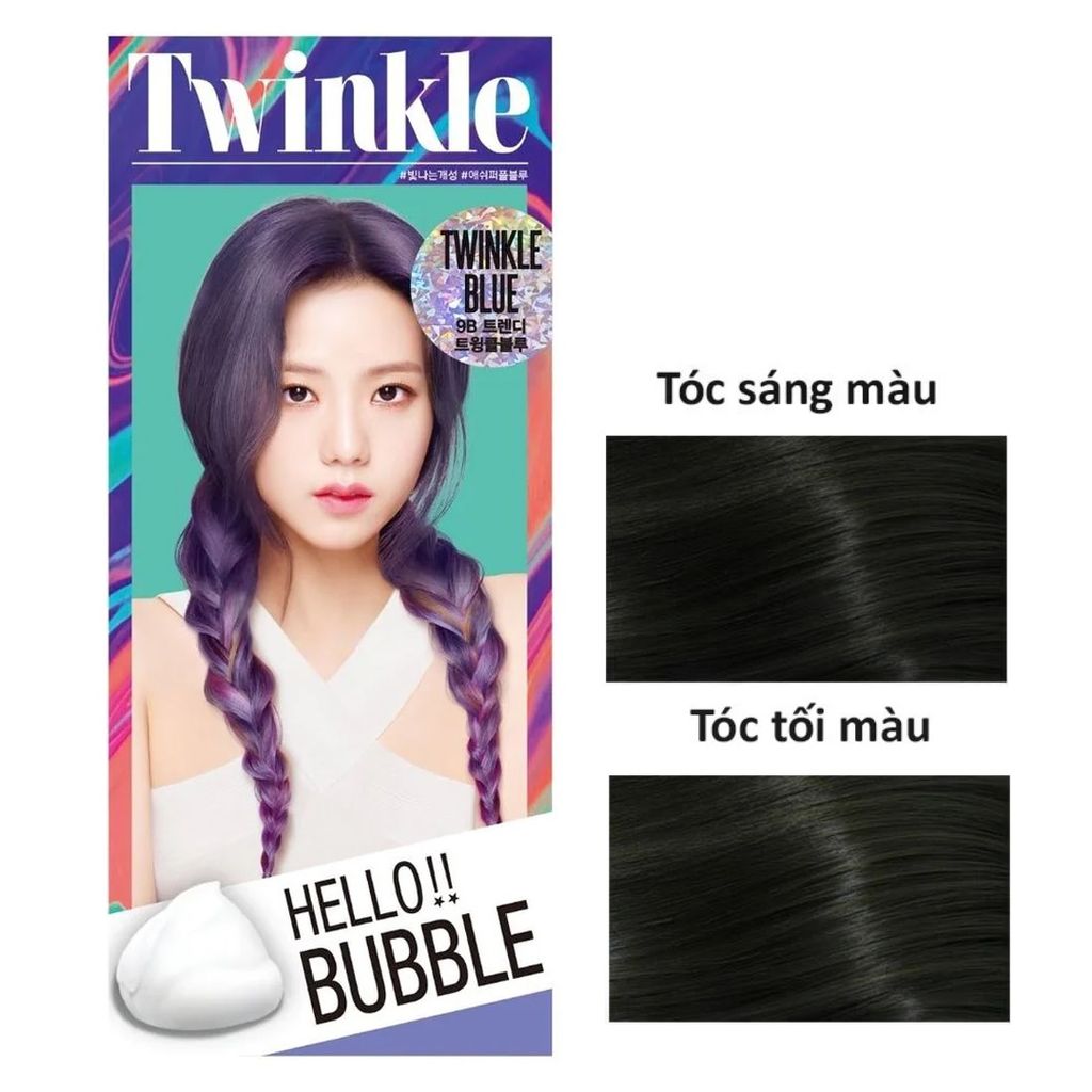 [Black Pink's Choice - Limited Edition] Thuốc Gội Nhuộm Tóc Dạng Bọt Miseen Scene Hello Bubble Trendy Color Limited Edition