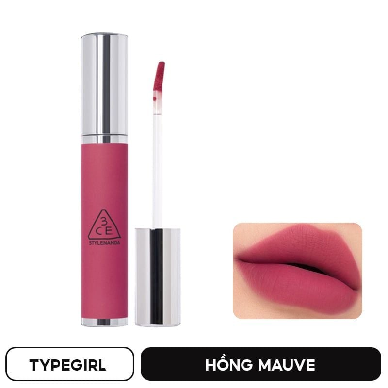 Son Kem Lì, Mịn Mượt Môi 3CE Hazy Lip Clay 4g