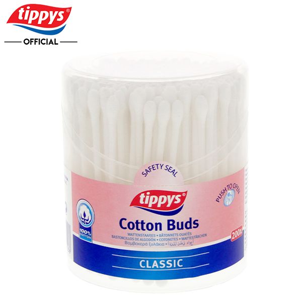 [Hộp 200 Cái] Tăm Bông Tippys Cotton Buds Classic