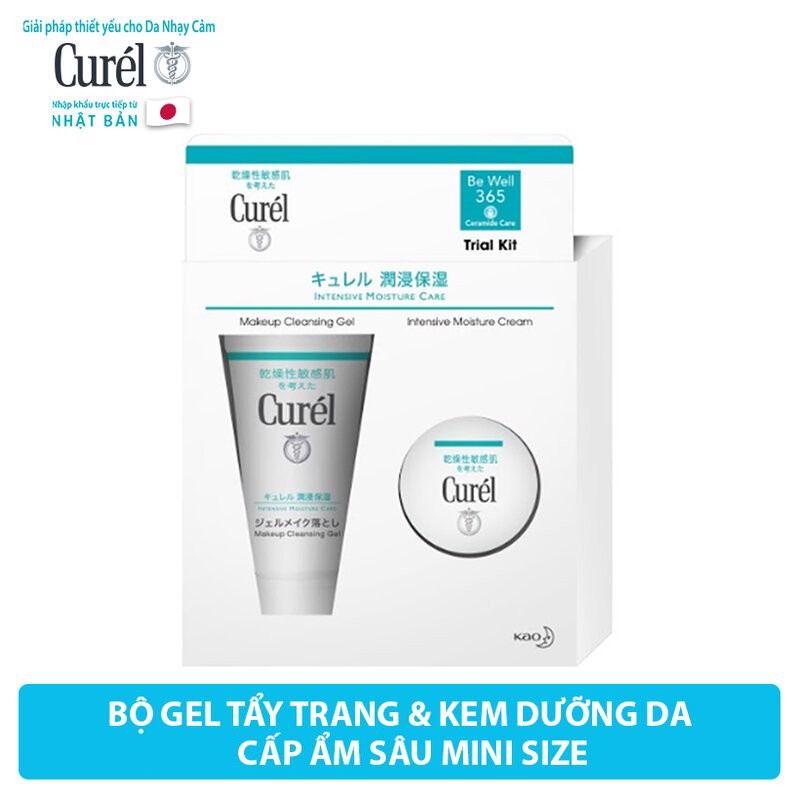 [2 Items] Bộ Chăm Sóc Da Cấp Ẩm Curél Intensive Moisture Care Trial Kit