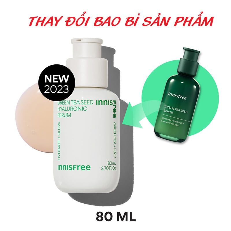 Serum Innisfree Tinh Chất Dưỡng Ẩm Sâu, Phục Hồi Da Mụn Innisfree Green Tea Seed Hyaluronic Serum